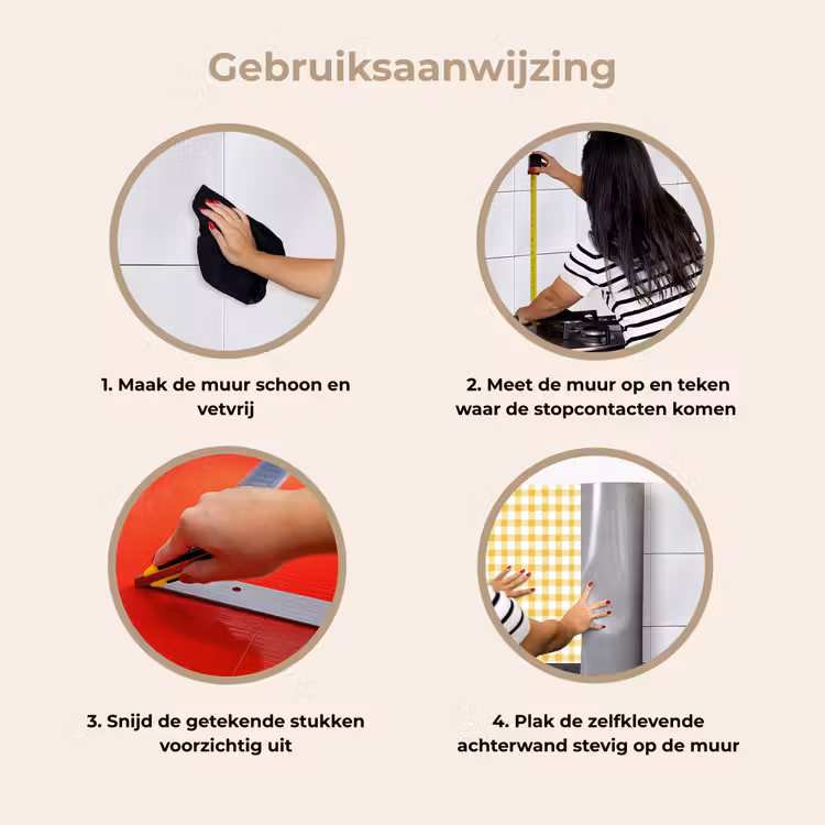 Keuken achterwand - Ruit - Gingham - Klassiek - Geel en Wit — 9