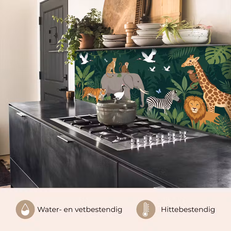 Keuken achterwand - Tropisch - Jungle - Groen — 5