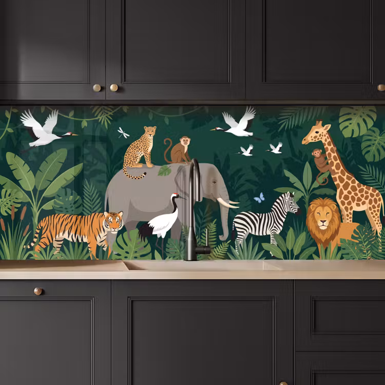 Keuken achterwand - Tropisch - Jungle - Groen — 6
