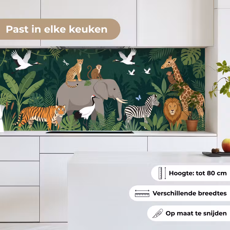 Keuken achterwand - Tropisch - Jungle - Groen — 7
