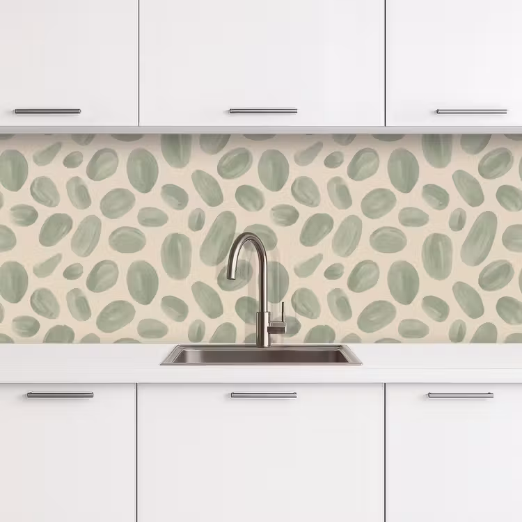 Keuken achterwand - Abstract - Patroon - Organisch - Groen - Modern — 4