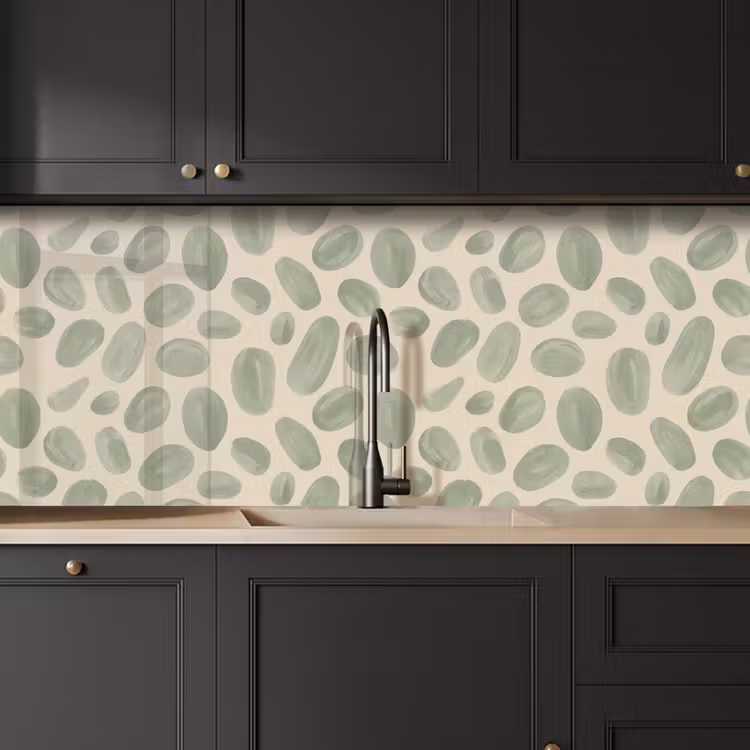 Keuken achterwand - Abstract - Patroon - Organisch - Groen - Modern — 6