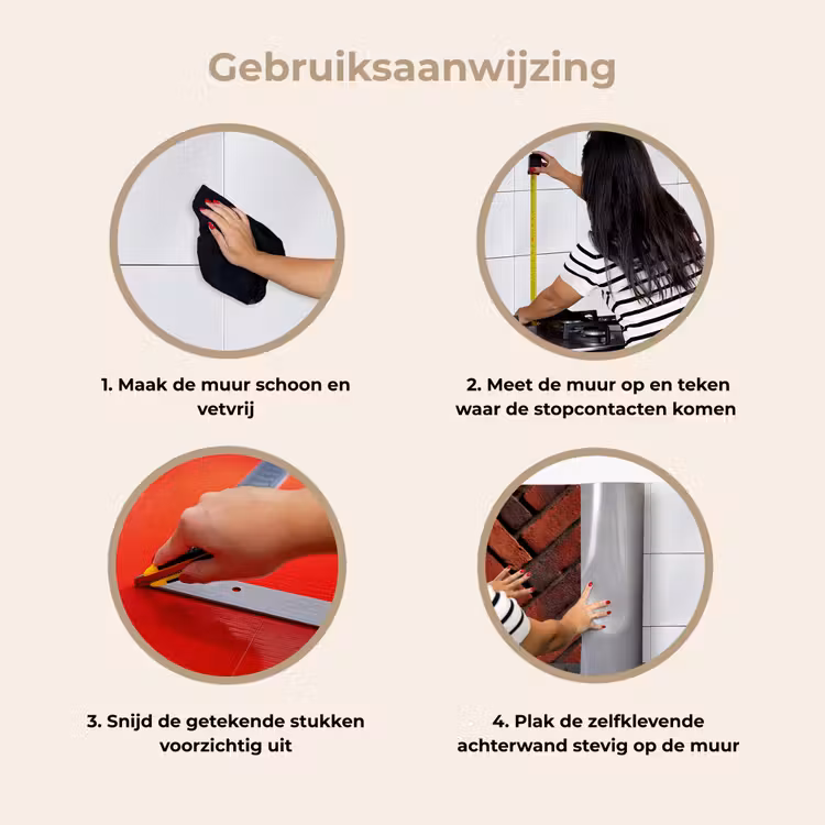 Keuken achterwand - Bakstenen - Visgraat - Structuur - Roodbruin — 9