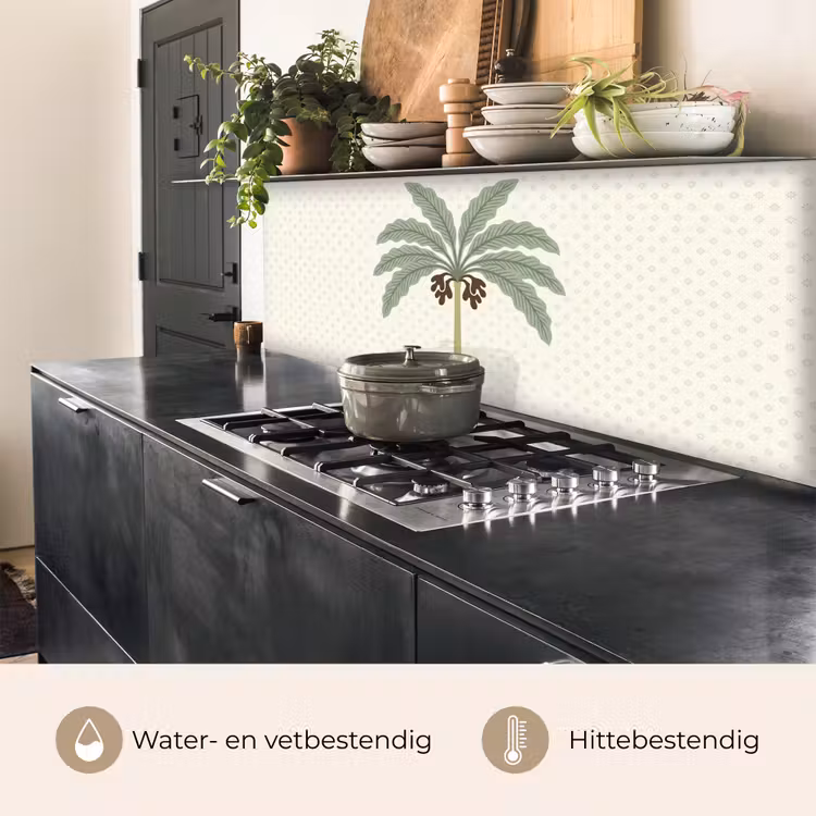 Keuken achterwand - Boom - Bladeren - Groen - Decoratief - Beige — 5