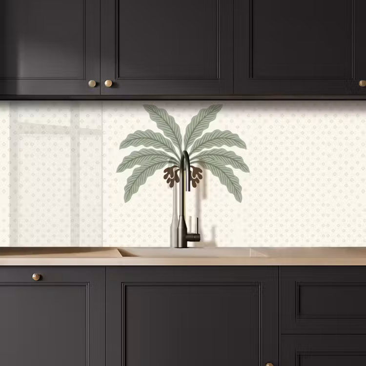 Keuken achterwand - Boom - Bladeren - Groen - Decoratief - Beige — 6