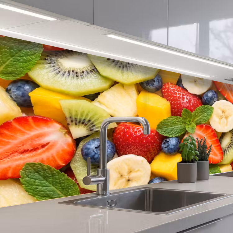 Keuken achterwand - Fruit - Plakjes - Eten - Kleurrijk — 2