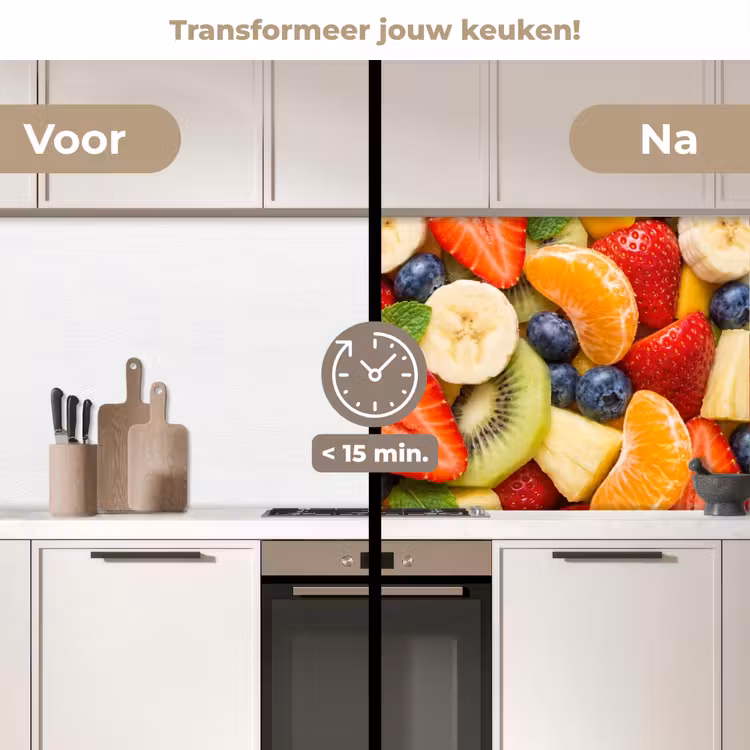 Keuken achterwand - Fruit - Plakjes - Eten - Kleurrijk — 3