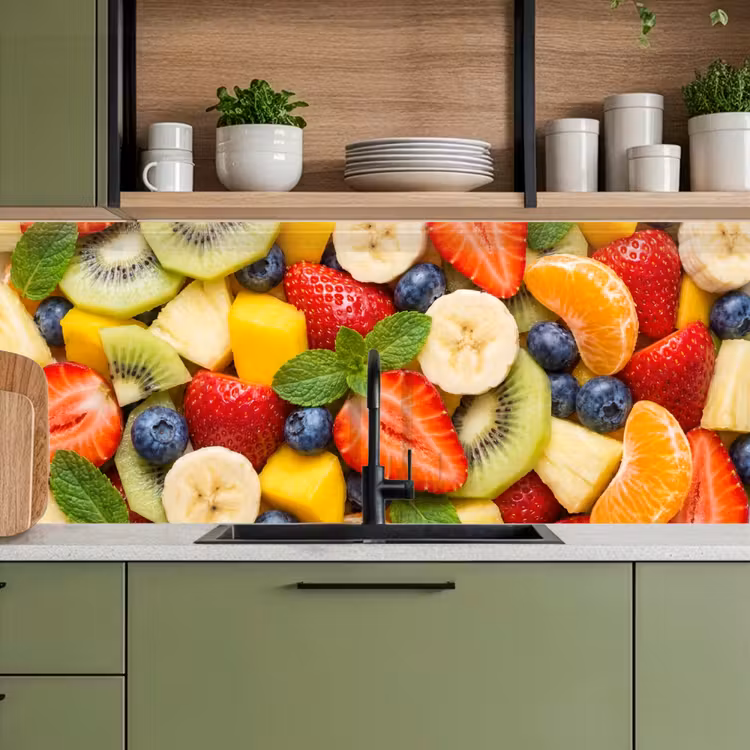 Keuken achterwand - Fruit - Plakjes - Eten - Kleurrijk — 8