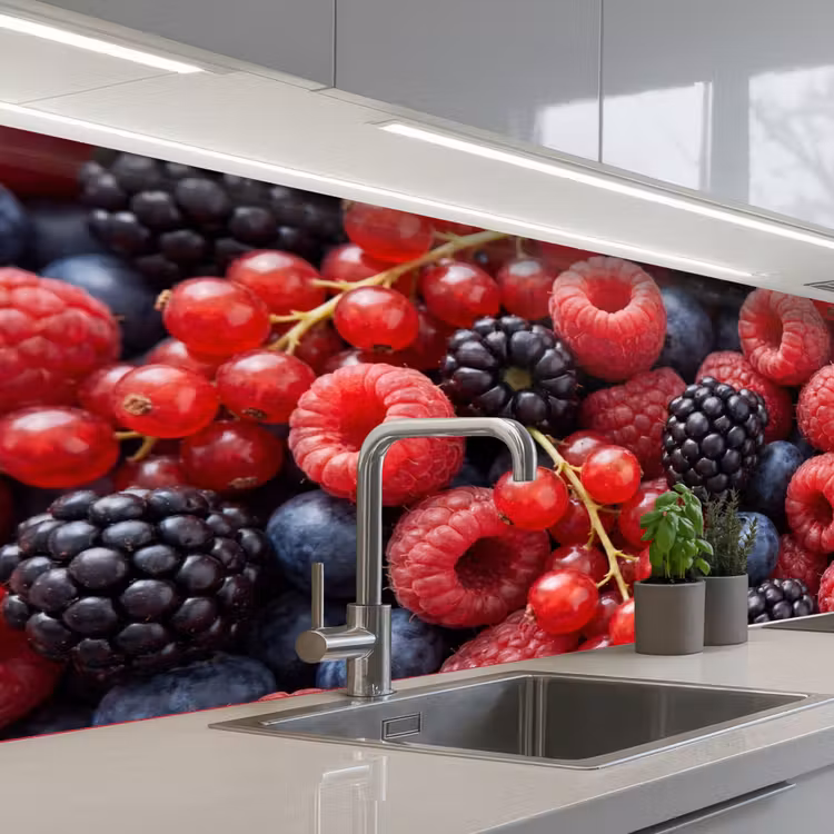 Keuken achterwand - Bessen - Mix - Vers - Eten - Kleurrijk — 2