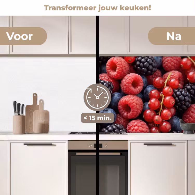 Keuken achterwand - Bessen - Mix - Vers - Eten - Kleurrijk — 3