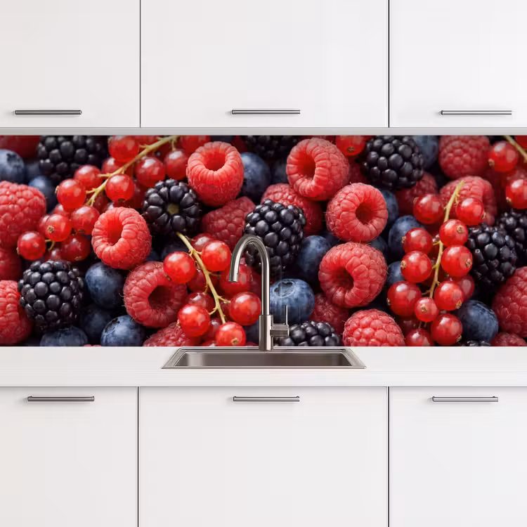 Keuken achterwand - Bessen - Mix - Vers - Eten - Kleurrijk — 4