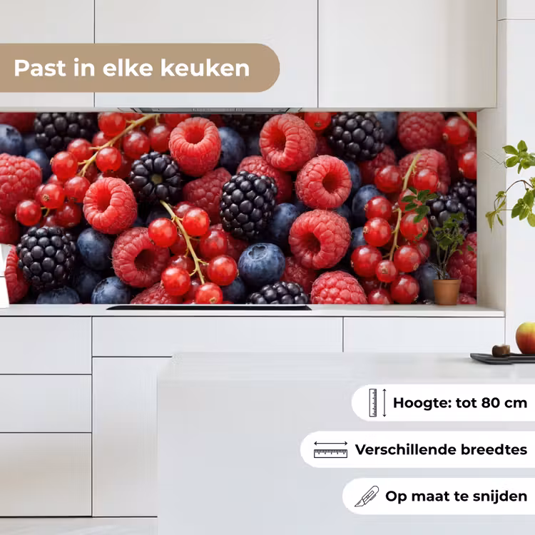 Keuken achterwand - Bessen - Mix - Vers - Eten - Kleurrijk — 7