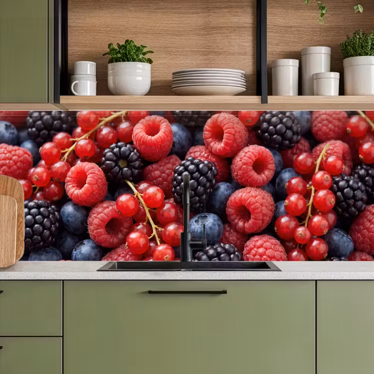 Keuken achterwand - Bessen - Mix - Vers - Eten - Kleurrijk — 8