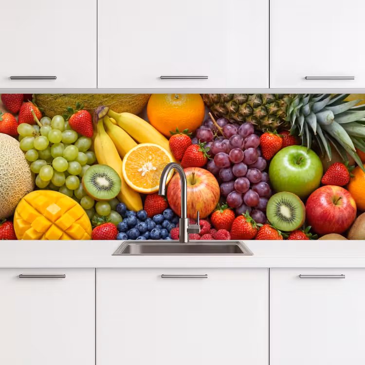 Keuken achterwand - Eten - Fruit - Vers - Kleurrijk - Voeding — 4