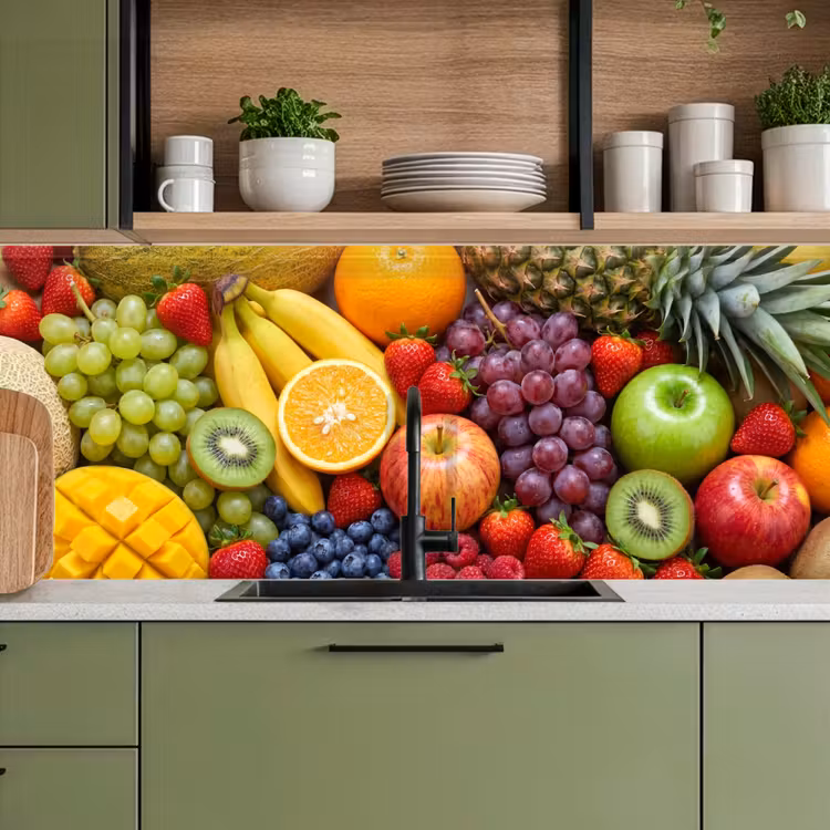 Keuken achterwand - Eten - Fruit - Vers - Kleurrijk - Voeding — 8