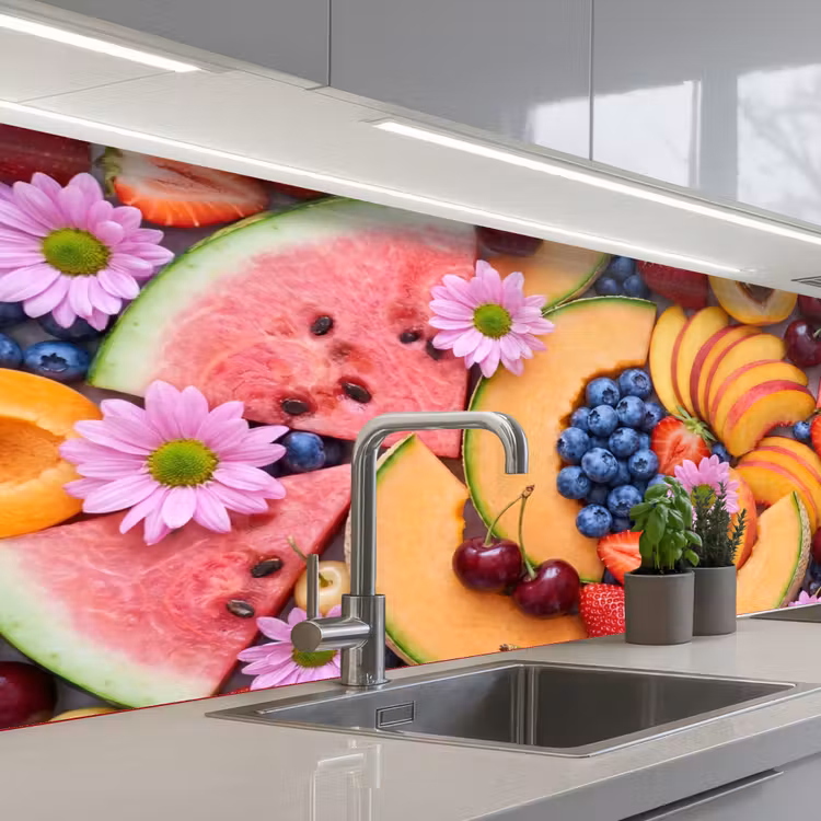 Keuken achterwand - Eten - Fruit - Zomer - Kleurrijk — 2