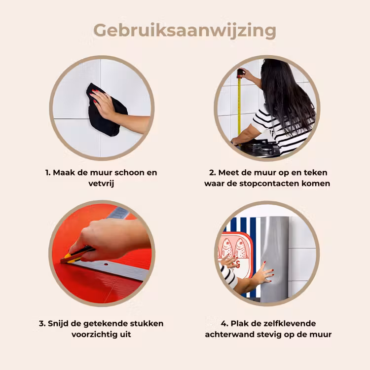 Keuken achterwand - Eten - Vis - Blik - Illustratie - Rood — 9