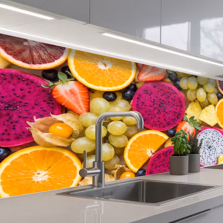 Keuken achterwand - Fruit - Assortiment - Kleurrijk - Gezondheid — 2