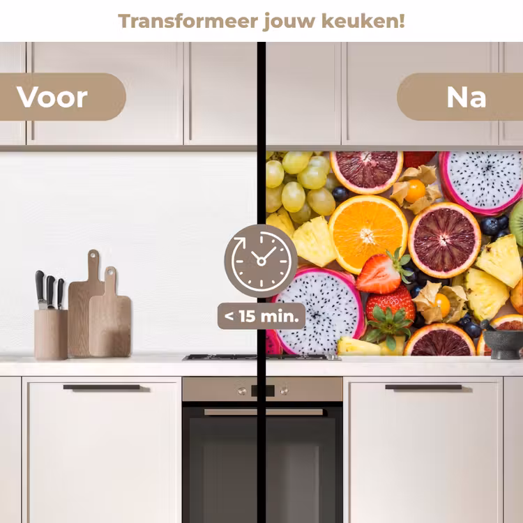 Keuken achterwand - Fruit - Assortiment - Kleurrijk - Gezondheid — 3