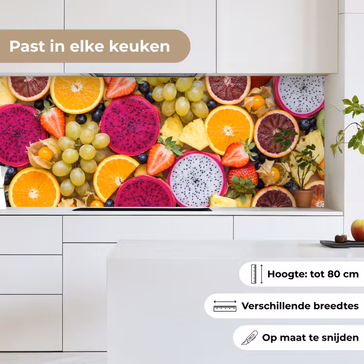 Keuken achterwand - Fruit - Assortiment - Kleurrijk - Gezondheid — 7