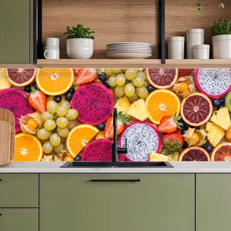 Keuken achterwand - Fruit - Assortiment - Kleurrijk - Gezondheid — 8