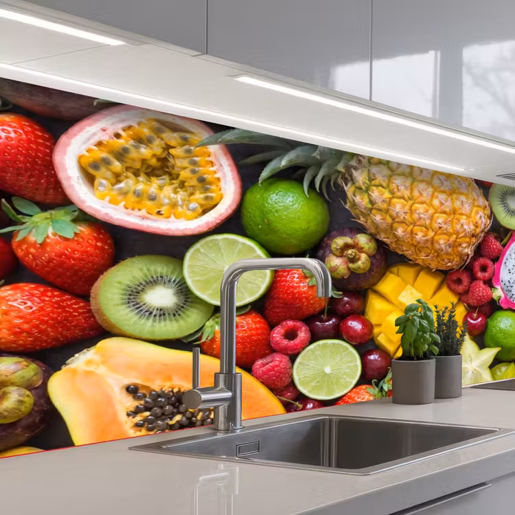 Keuken achterwand - Fruit - Assortiment - Vers - Gezond - Kleurrijk — 2