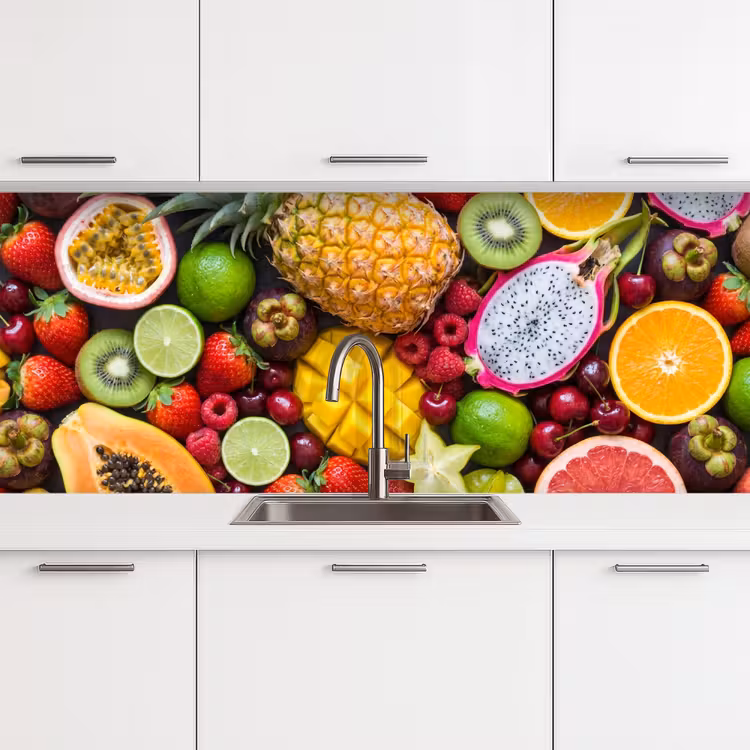 Keuken achterwand - Fruit - Assortiment - Vers - Gezond - Kleurrijk — 4