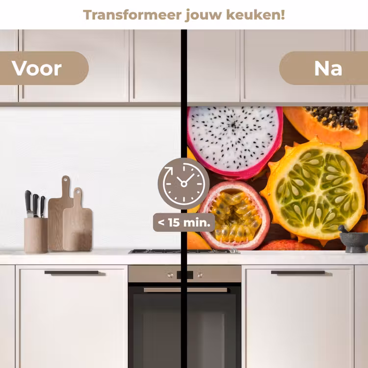 Keuken achterwand - Fruit - Geopend - Tropisch - Eten - Kleurrijk — 3