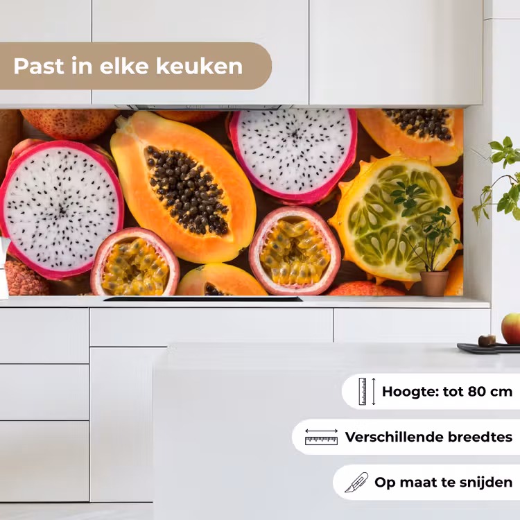Keuken achterwand - Fruit - Geopend - Tropisch - Eten - Kleurrijk — 7