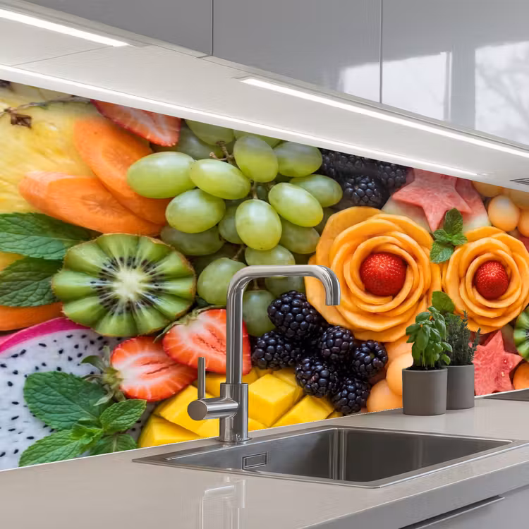 Keuken achterwand - Fruit - Variatie - Kleurrijk - Vers - Eten — 2