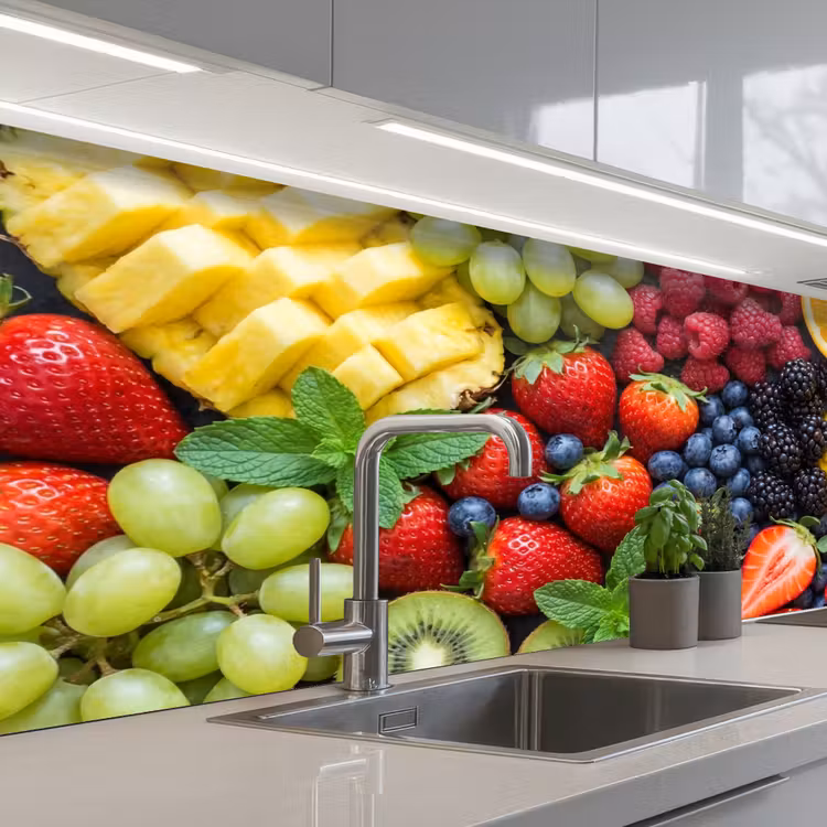 Keuken achterwand - Fruit - Vers - Kleurrijk - Eten — 2
