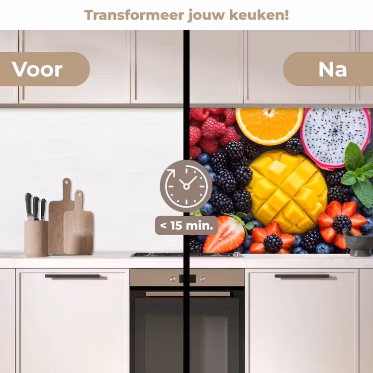 Keuken achterwand - Fruit - Vers - Kleurrijk - Eten — 3
