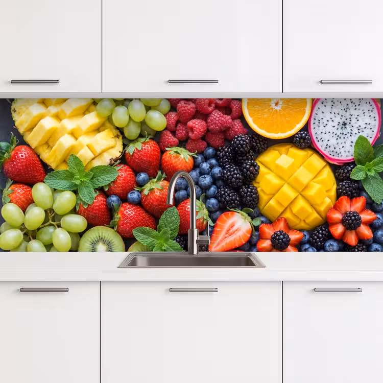 Keuken achterwand - Fruit - Vers - Kleurrijk - Eten — 4