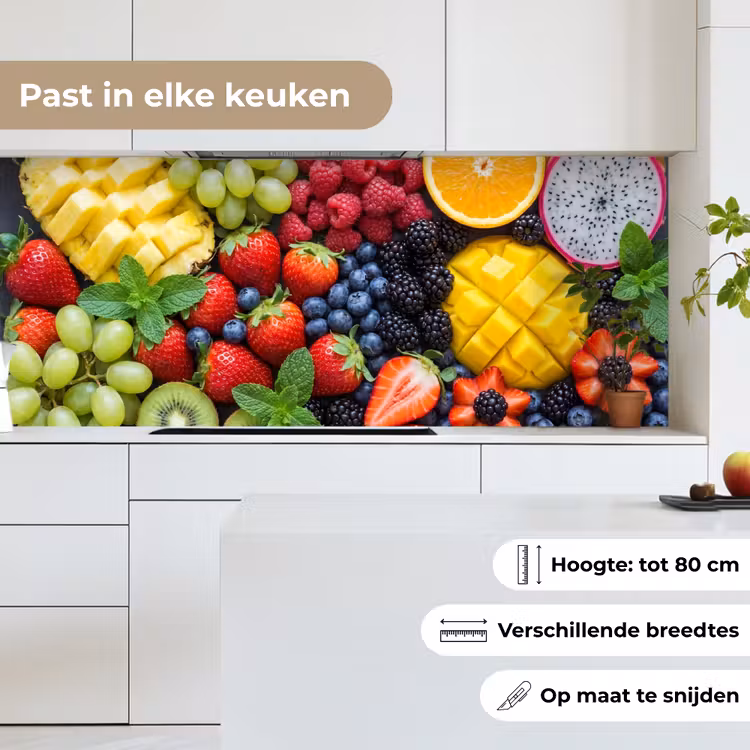 Keuken achterwand - Fruit - Vers - Kleurrijk - Eten — 7