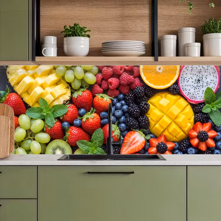 Keuken achterwand - Fruit - Vers - Kleurrijk - Eten — 8