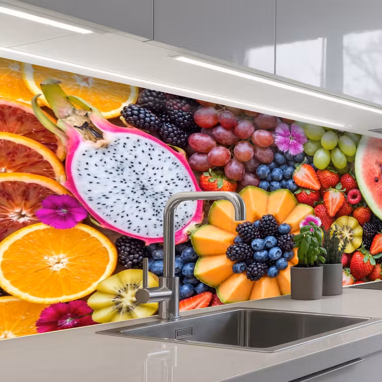 Keuken achterwand - Fruit - Vers - Variatie - Eten - Kleurrijk — 2
