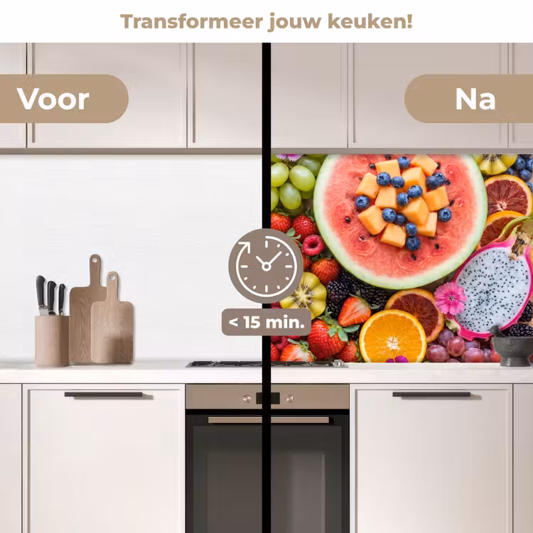 Keuken achterwand - Fruit - Vers - Variatie - Eten - Kleurrijk — 3