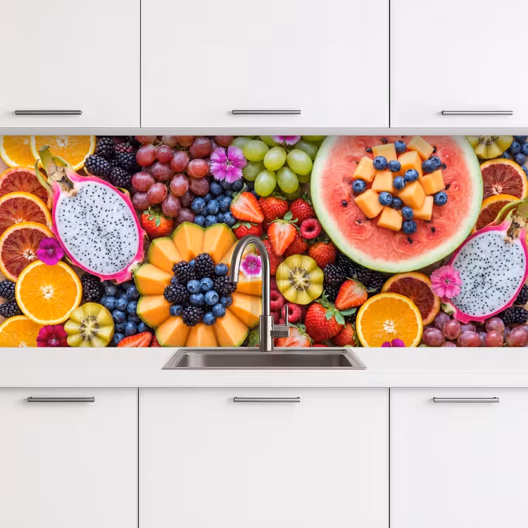 Keuken achterwand - Fruit - Vers - Variatie - Eten - Kleurrijk — 4