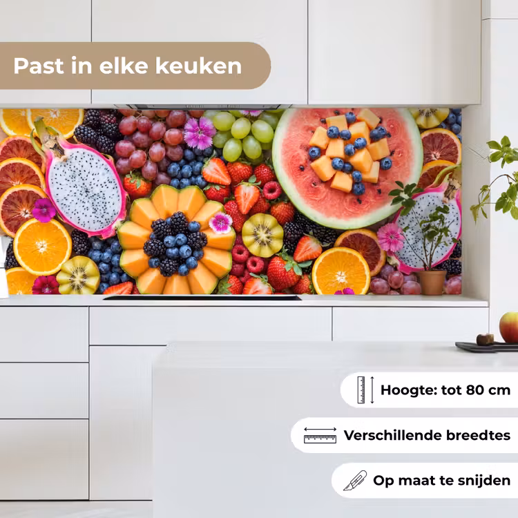 Keuken achterwand - Fruit - Vers - Variatie - Eten - Kleurrijk — 7