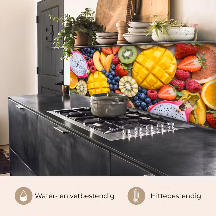 Keuken achterwand - Fruit - Versneden - Kleurrijk - Eten - Gezond — 5