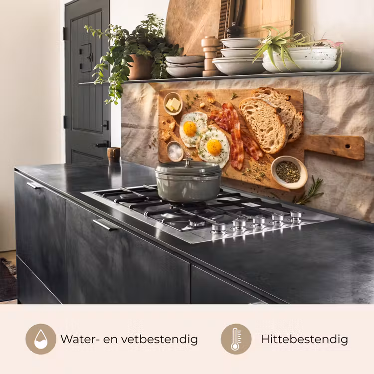 Keuken achterwand - Eten - Ontbijt - Hout - Rustiek - Geel — 5