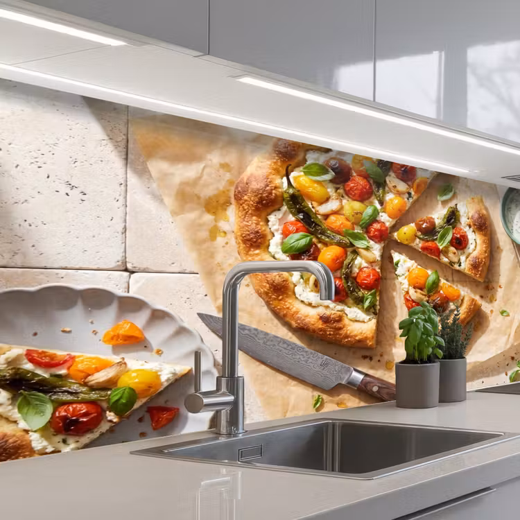 Keuken achterwand - Eten - Tomaten - Basilicum - Maaltijd - Vers — 2