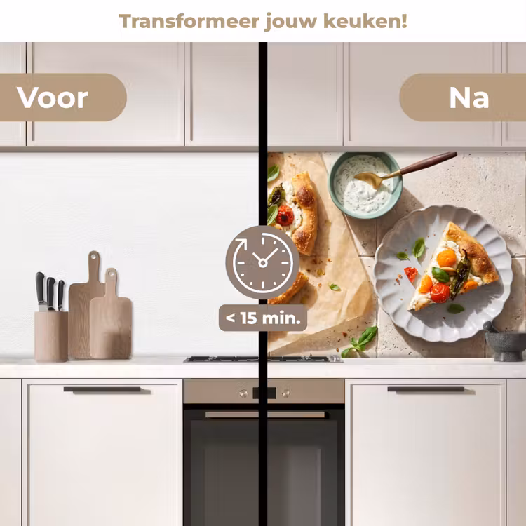 Keuken achterwand - Eten - Tomaten - Basilicum - Maaltijd - Vers — 3