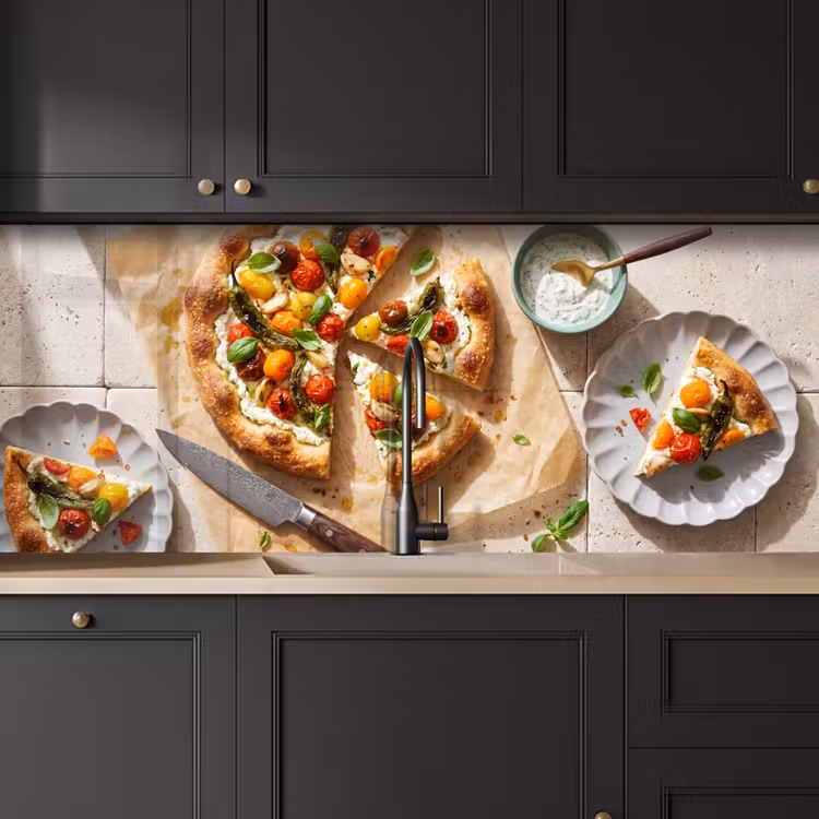 Keuken achterwand - Eten - Tomaten - Basilicum - Maaltijd - Vers — 6