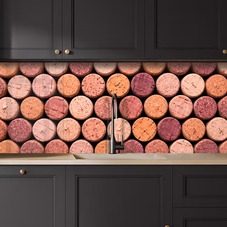 Keuken achterwand - Kurk - Patroon - Abstract - Modern - Rood — 6