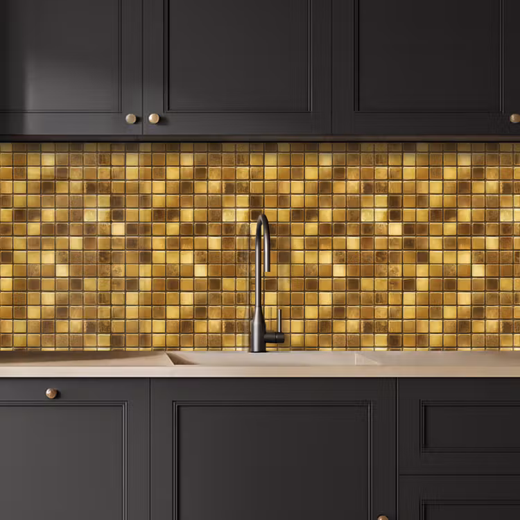 Keuken achterwand - Tegels - Mozaïek - Luxe - Warm Goud — 6