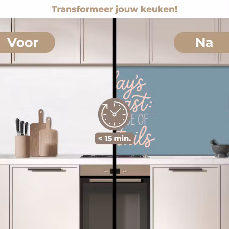 Keuken achterwand - Today's Forecast - Cocktails - Blauw — 3