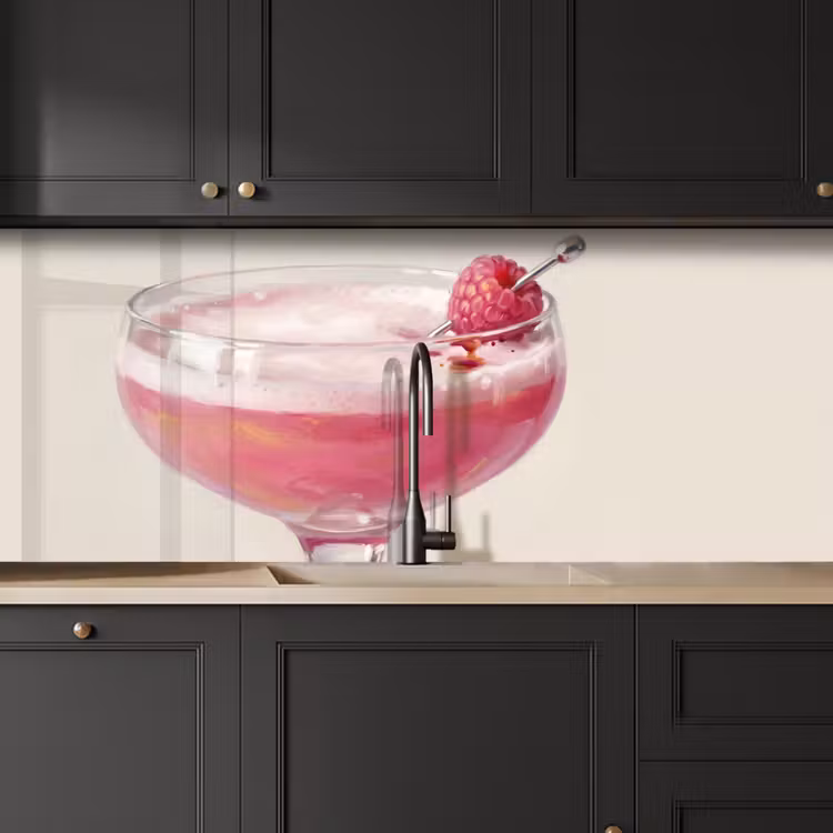 Keuken achterwand - Cocktail - Framboos - Drank - Modern - Roze — 6