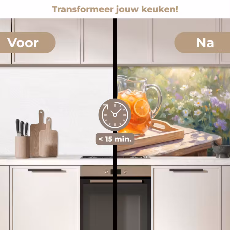 Keuken achterwand - Drank - Citroen - Zomer - Tuin - Geel — 3