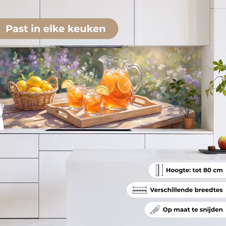 Keuken achterwand - Drank - Citroen - Zomer - Tuin - Geel — 7